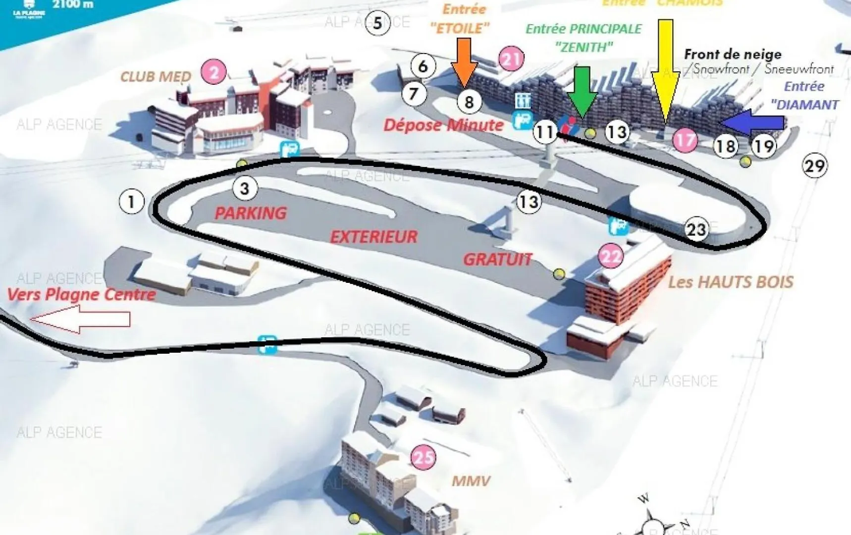 Apartment Residence Aime 2000 - Studio 3/4 Pers - Aime 2000 - Partie Zodiaque - Plagne Aime 2000 Mae-9264 La Plagne